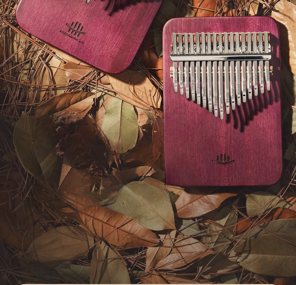 Buddha Stones Kalimba 21 Keys Thumb Piano Peltogyne Wood Portable Finger Piano