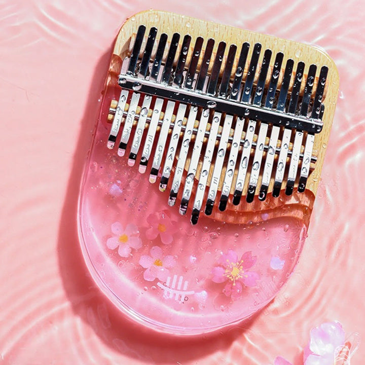 Buddha Stones Kalimba 17/21 Keys Thumb Piano Beech Wood Pink Cherry Portable Finger Piano