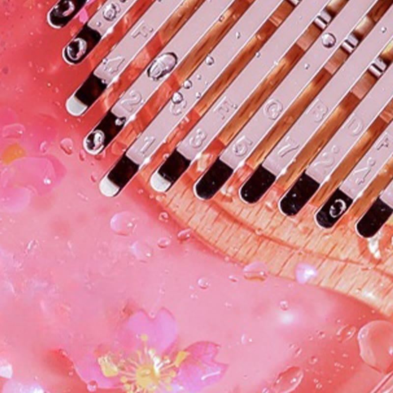 Buddha Stones Kalimba 17/21 Keys Thumb Piano Beech Wood Pink Cherry Portable Finger Piano