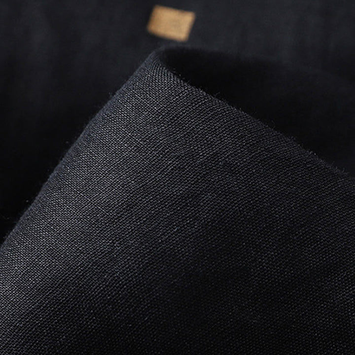 Buddha Stones Summer Casual Polka Dot Pattern Design Cotton Linen Women's Wide Leg Pants With Pockets - image 12