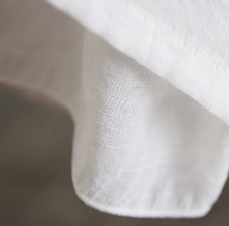 Buddha Stones 2Pcs Beige Chinese Frog-Button Design Long Sleeve Shirt Top Pants Meditation Zen Tai Chi Cotton Linen Clothing Women's Set