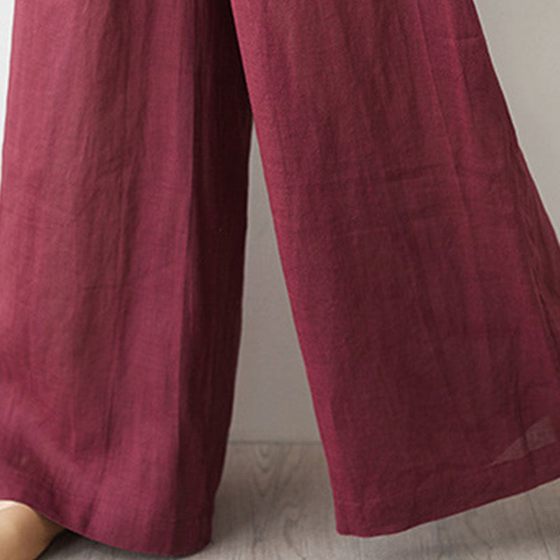 Buddha Stones Casual 2pcs Plain Three Quarter Sleeve Slanted Collar Shirt Top Skirt With Pockets Meditation Zen Tai Chi Clothing Women's Set - image 13