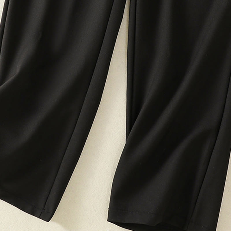 Buddha Stones Vintage Elastic Waistband Design Drawstring Women's Cotton Pants With Pockets - image 13