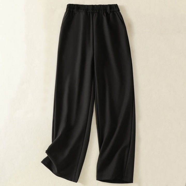 Buddha Stones Vintage Elastic Waistband Design Drawstring Women's Cotton Pants With Pockets - Black - US8-10,UK/AU12-14,EU40-42 (2XL) - image 8