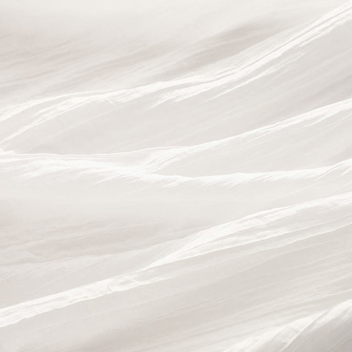 Buddha Stones Summer Casual Plain Embroidery Double Layer Short Sleeve Cotton Linen Midi Dress - image 28