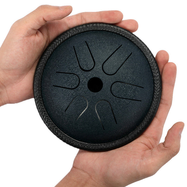 Buddha Stones Steel Tongue Drum Sound Healing Meditation Yoga Drum Kit 6 Note 5.5 Inch