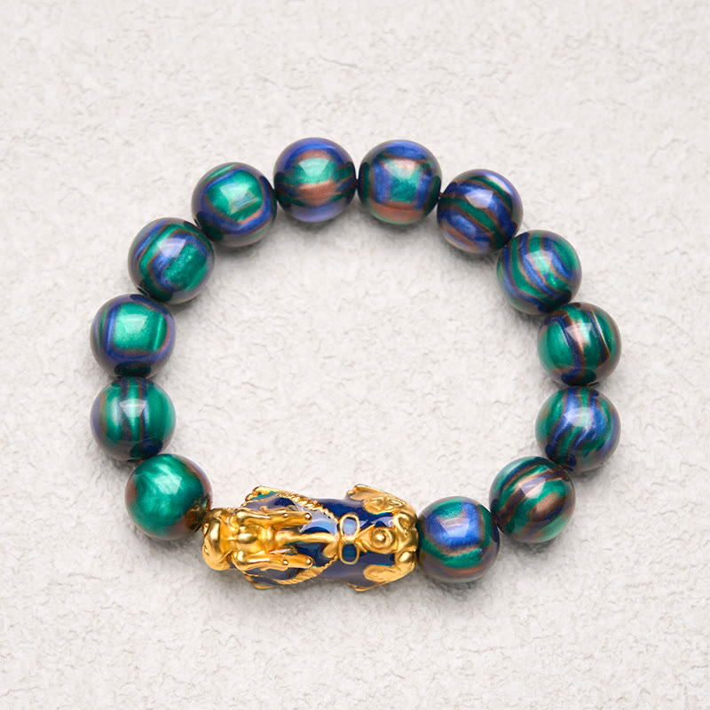 Buddha Stones Colorful Sea Willow Color Change PiXiu Positive HealingĀ Bracelet - image 14