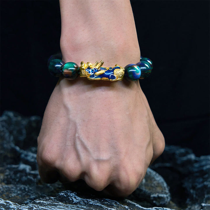 Buddha Stones Colorful Sea Willow Color Change PiXiu Positive HealingĀ Bracelet - image 13