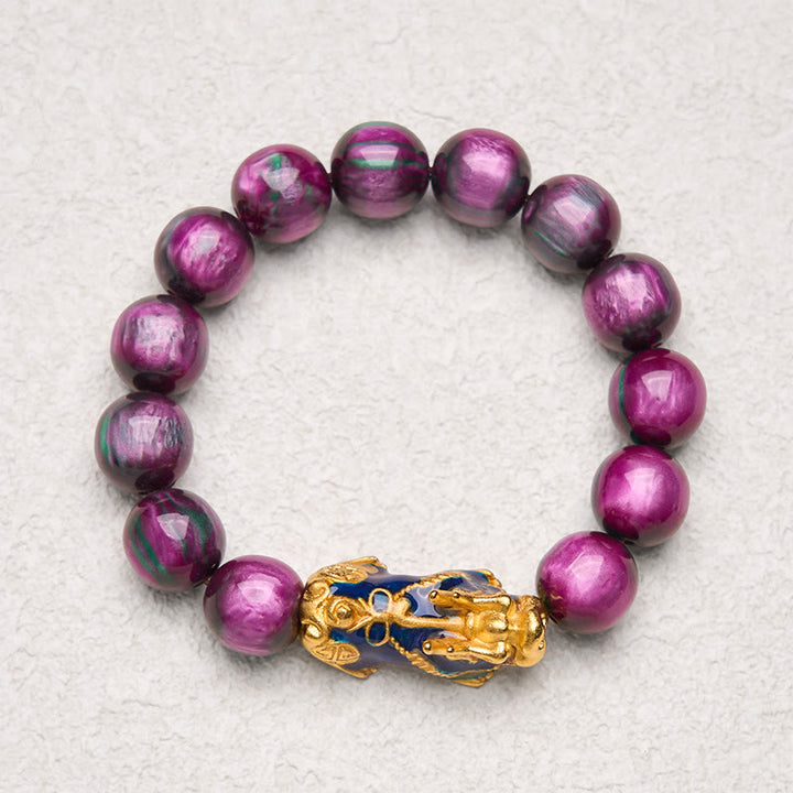 Buddha Stones Colorful Sea Willow Color Change PiXiu Positive HealingĀ Bracelet - image 9