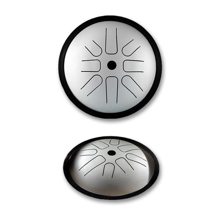 Buddha Stones Steel Tongue Drum Sound Healing Yoga Meditation Drum Kit 8 Note 6 Inch Percussion Instrument