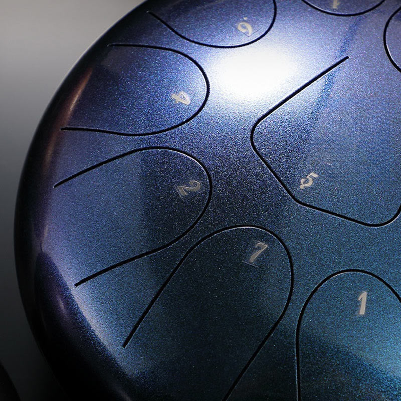 Buddha Stones Steel Tongue Drum Sound Healing Meditation Drum Kit 13 Note 12 Inch Percussion Instrument