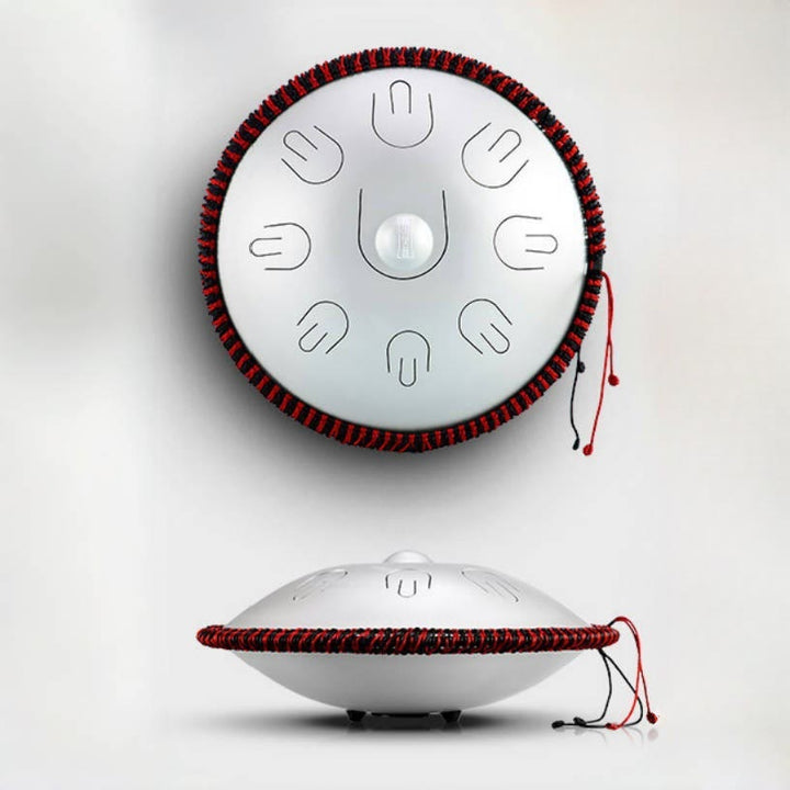 Buddha Stones Steel Tongue Drum Sound Healing Yoga Meditation Kit 9 Note 15 Inch Handpan Instrument