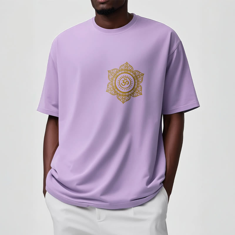 Buddha Stones Golden Mandala OM Pattern Tee T-shirt - image 18