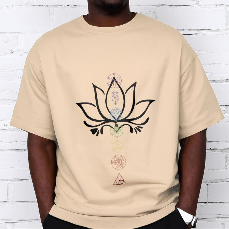 Buddha Stones Lotus Sacred Geometry Tee T-shirt - image 10