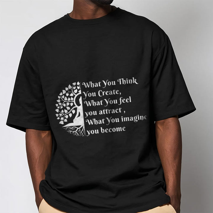 Buddha Stones Half-meditation Buddha Tree Tee T-shirt - image 6