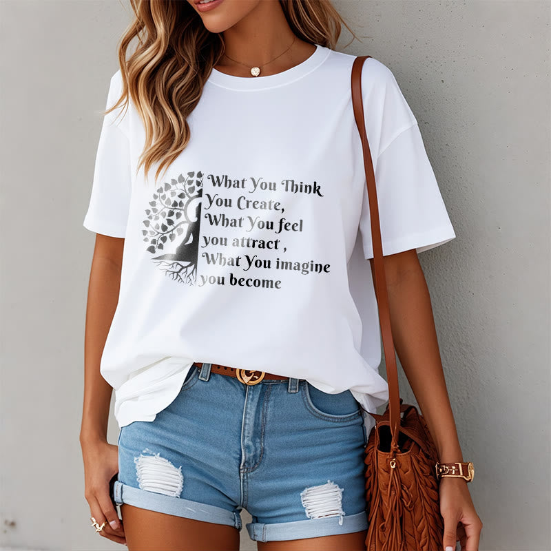 Buddha Stones Half-meditation Buddha Tree Tee T-shirt - image 3