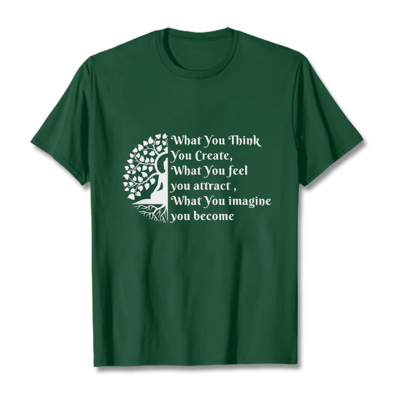 Buddha Stones Half-meditation Buddha Tree Tee T-shirt - ForestGreen - 2XL - image 11