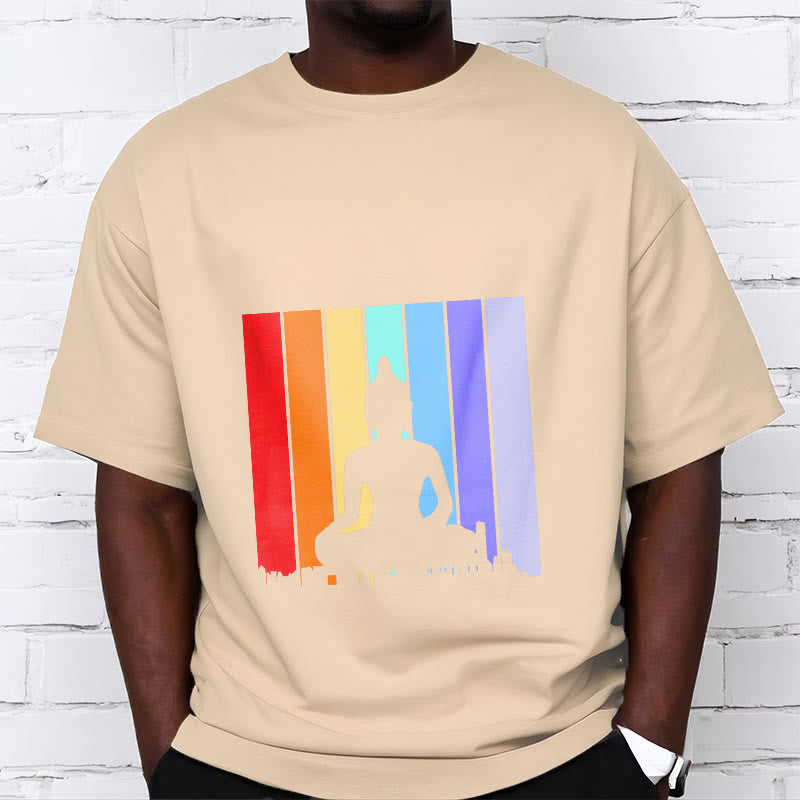 Buddha Stones Meditation Buddha Rainbow Tee T-shirt - image 10