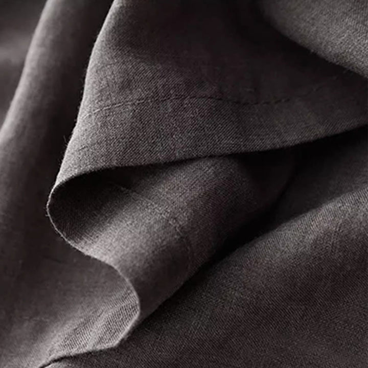 Buddha Stones Casual Pure Color Embroidery Patchwork Design Sleeveless Crew Neck Women's Cotton Linen Vest - image 16