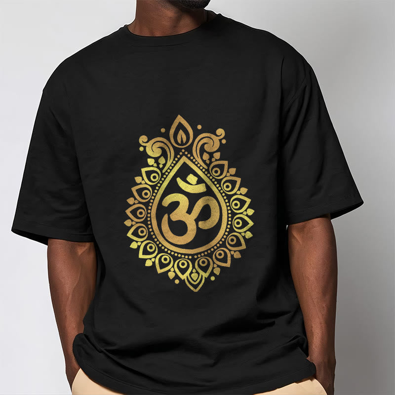 Buddha Stones Water Drop OM Design Tee T-shirt - image 2