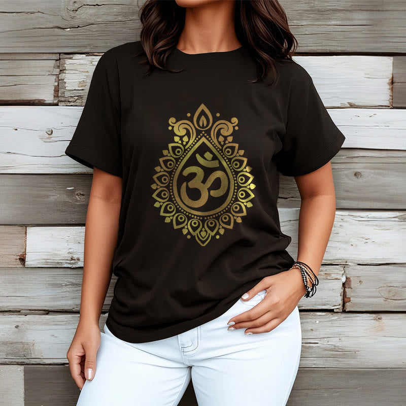 Buddha Stones Water Drop OM Design Tee T-shirt - image 4