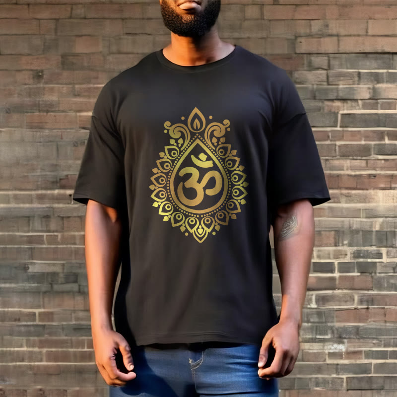 Buddha Stones Water Drop OM Design Tee T-shirt - image 3