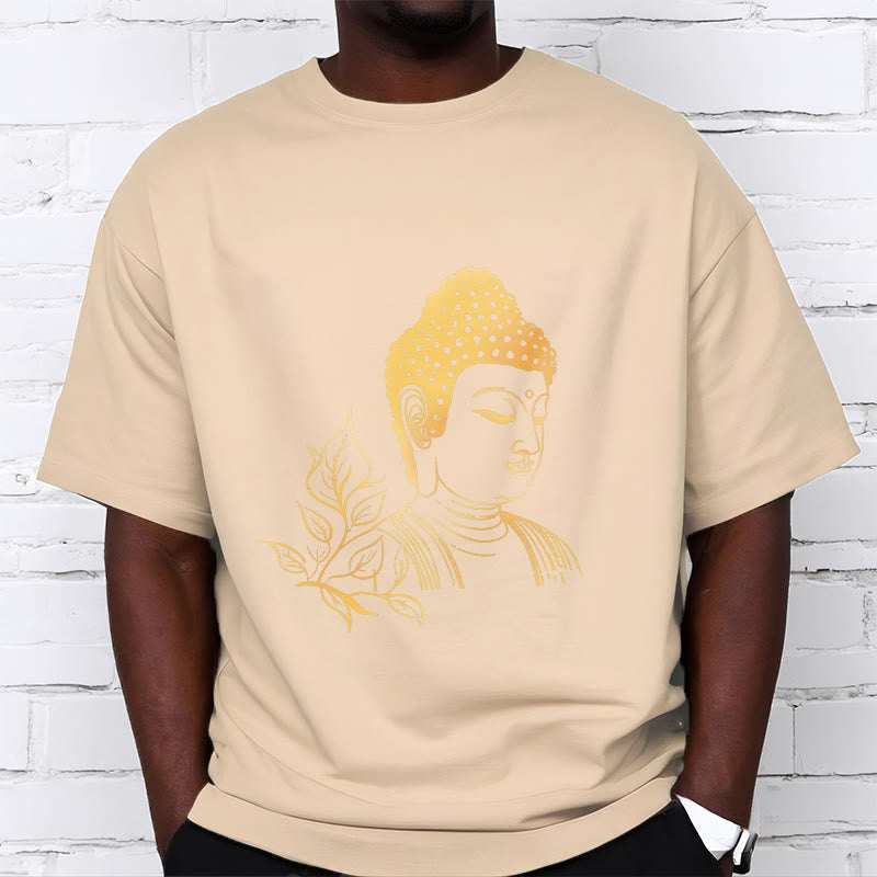 Buddha Stones Golden Leaves Meditation Buddha Tee T-shirt - image 10