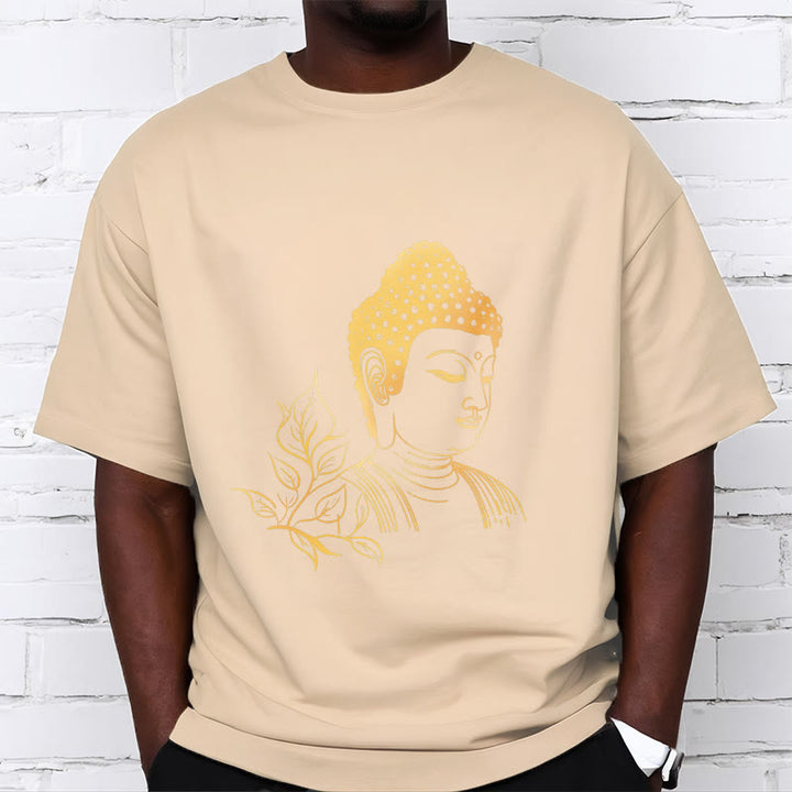 Buddha Stones Golden Leaves Meditation Buddha Tee T-shirt - image 10