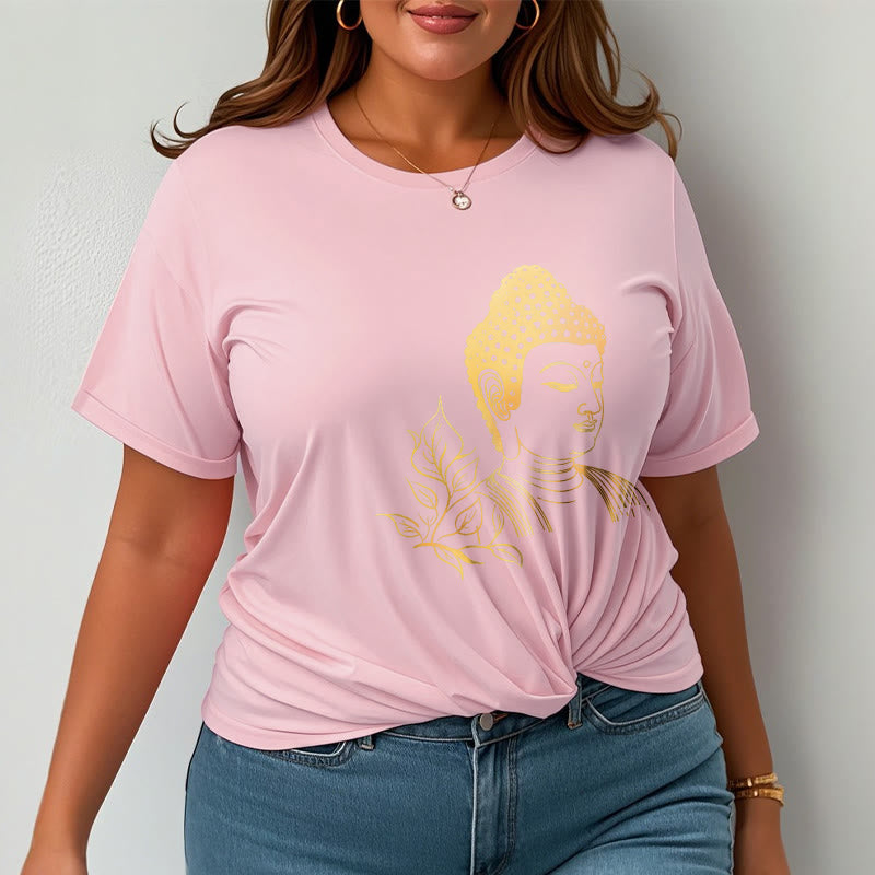 Buddha Stones Golden Leaves Meditation Buddha Tee T-shirt - image 14