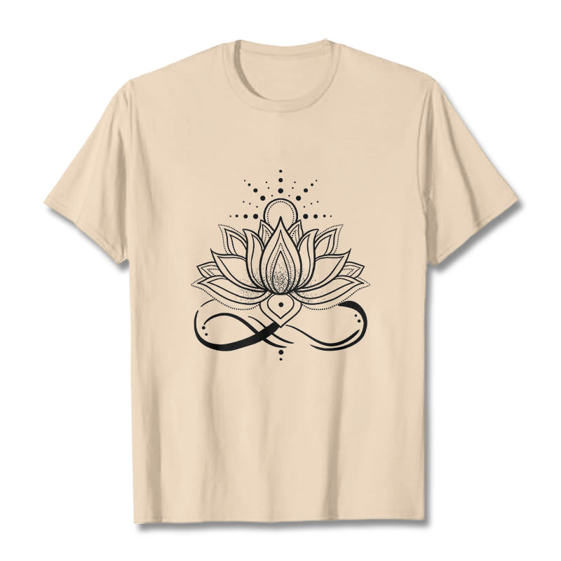 Buddha Stones Lotus Flower Sun Design Tee T-shirt - Bisque - 2XL - image 11