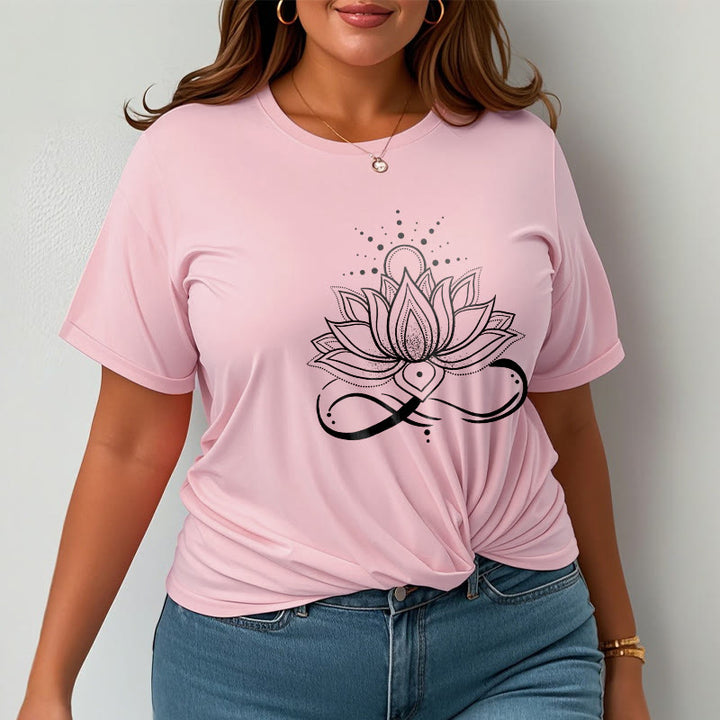 Buddha Stones Lotus Flower Sun Design Tee T-shirt - image 14