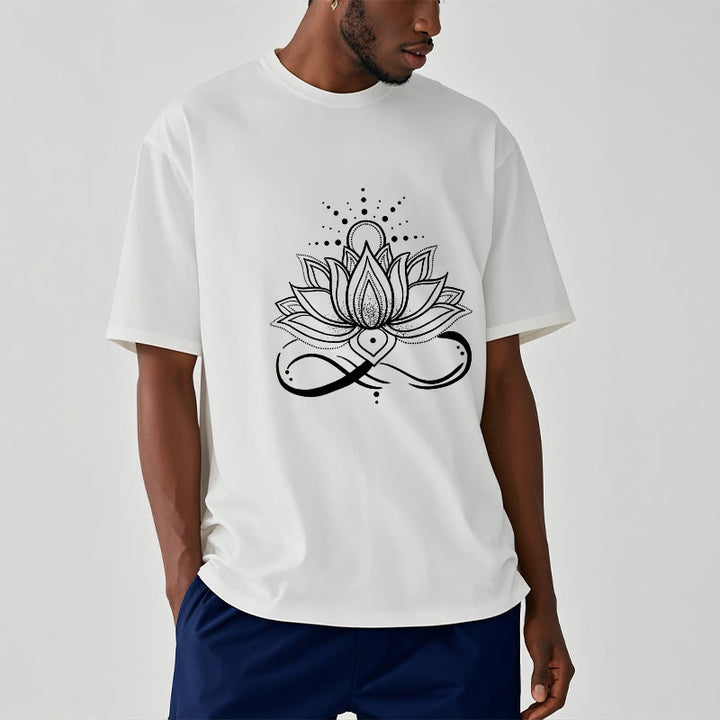 Buddha Stones Lotus Flower Sun Design Tee T-shirt - image 9