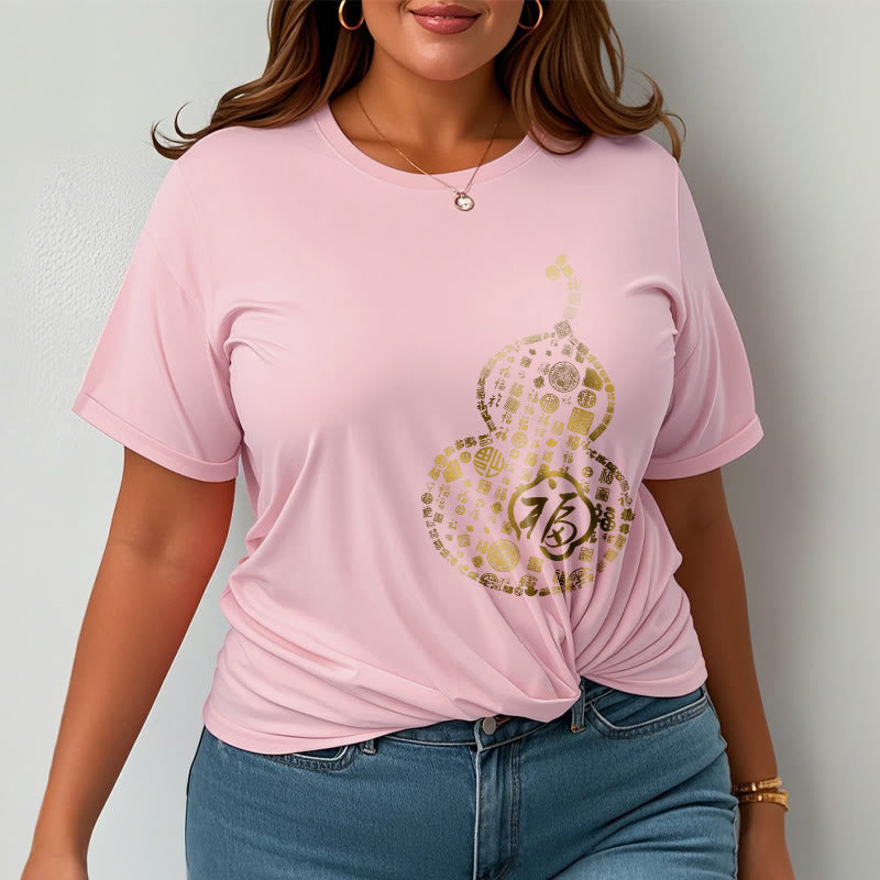 Buddha Stones Gourd Fu Character Design Tee T-shirt - image 14