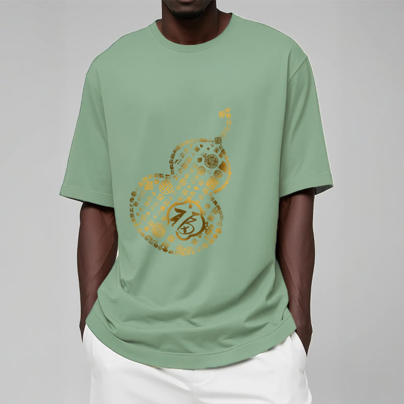 Buddha Stones Gourd Fu Character Design Tee T-shirt - image 16