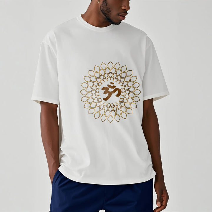 Buddha Stones Rhombus OM Design Tee T-shirt - image 2