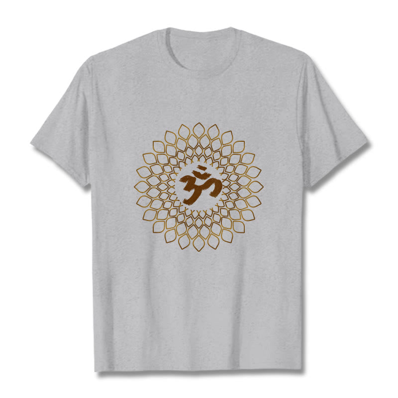 Buddha Stones Rhombus OM Design Tee T-shirt - LightGrey - 2XL - image 20