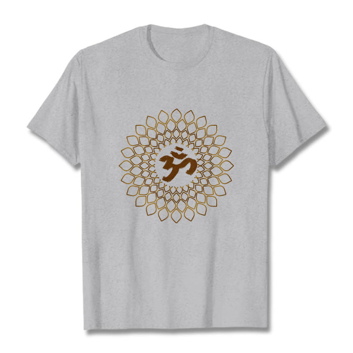 Buddha Stones Rhombus OM Design Tee T-shirt - LightGrey - 2XL - image 20
