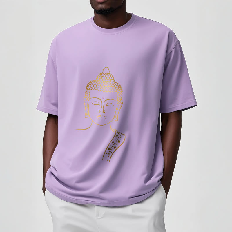 Buddha Stones Golden Buddha In Deep Meditation Tee T-shirt - image 18