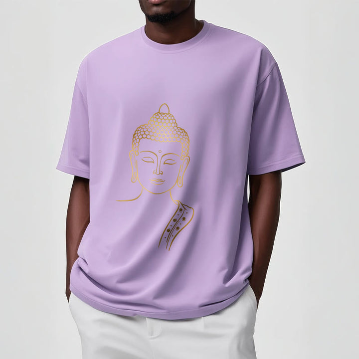 Buddha Stones Golden Buddha In Deep Meditation Tee T-shirt - image 18