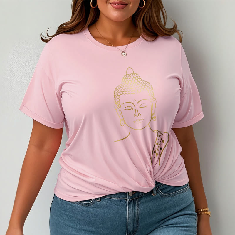 Buddha Stones Golden Buddha In Deep Meditation Tee T-shirt - image 14