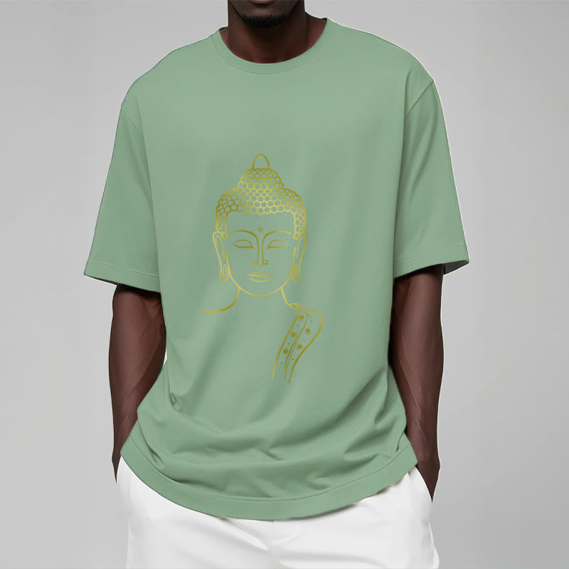 Buddha Stones Golden Buddha In Deep Meditation Tee T-shirt - image 16