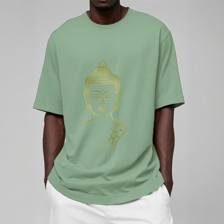 Buddha Stones Golden Buddha In Deep Meditation Tee T-shirt - image 16