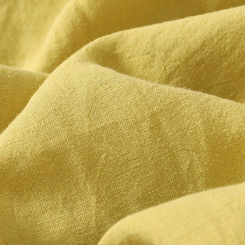 Buddha Stones Casual Summer Plain Crew Neck Cotton Women's Short Sleeve T-Shirt