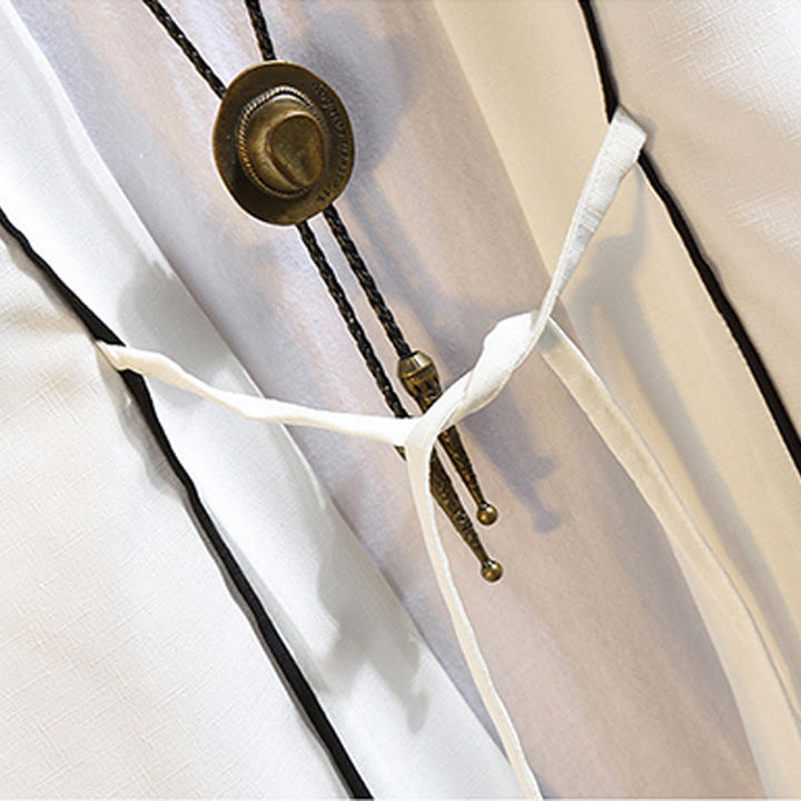 Buddha Stones Embroidery Dragon Phoenix Auspicious Cloud Waves Leaves Cranes Open Front Jacket Men's Kimono - image 28