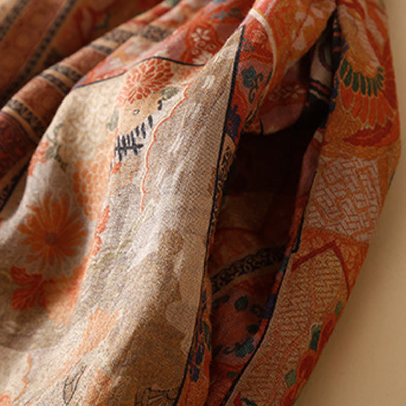 Buddha Stones Retro Casual Chinese Frog-Button Design Women's Harem Pants With Pockets - image 18