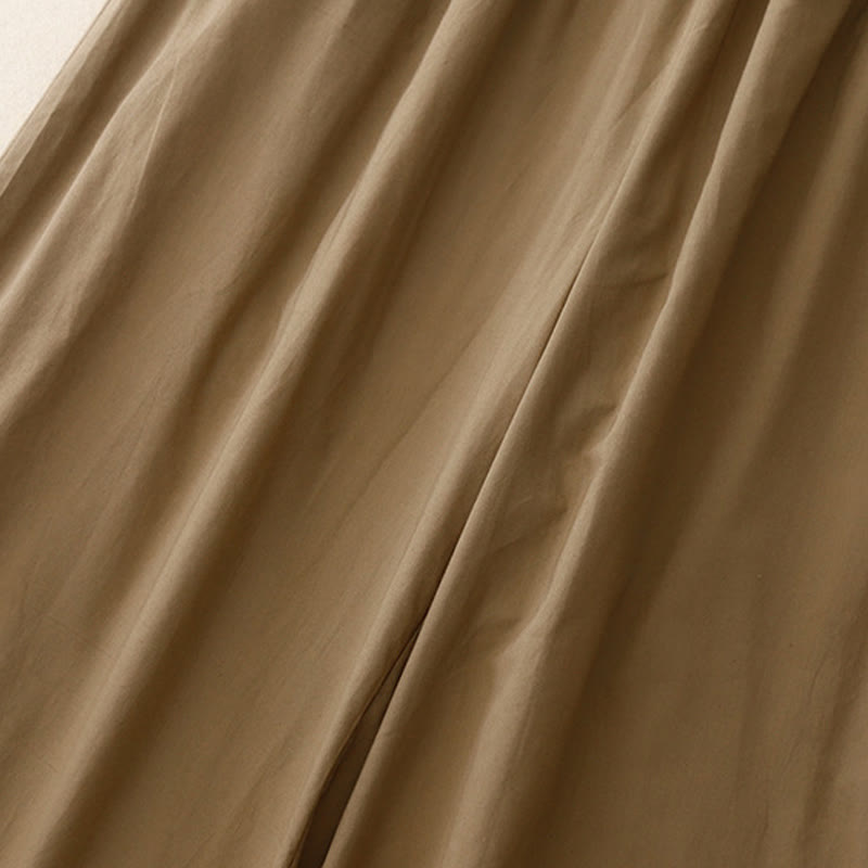 Buddha Stones Artistic Color Contrast Drawstring Women's Wide Leg Pants With Pockets - image 13