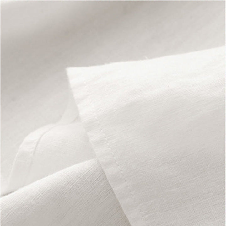 Buddha Stones Plain Lantern Sleeves Women's Cotton Shirt - image 16