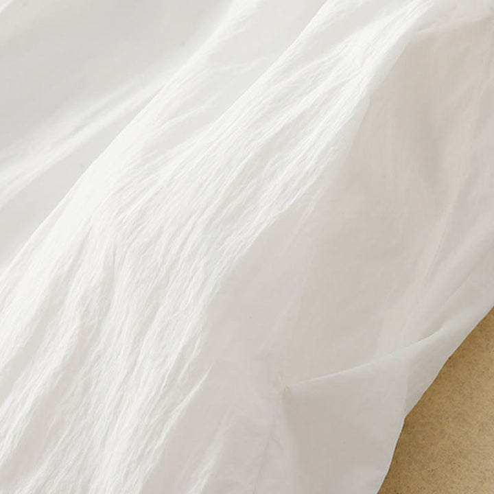 Buddha Stones Simple Lines Elastic Waist Women's Skirt With Pockets