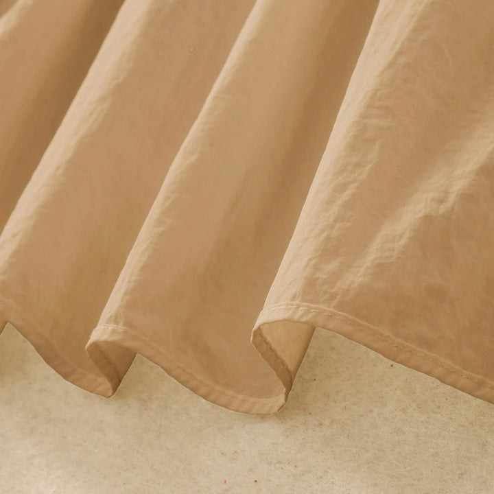 Buddha Stones Simple Lines Elastic Waist Women's Skirt With Pockets