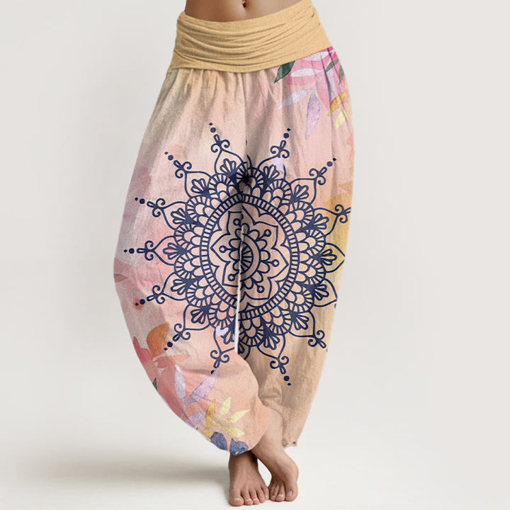 Buddha Stones Casual Mandala Pattern Women's Harem Pants - PeachPuff - US22,UK/AU26,EU54 (6XL) - image 1